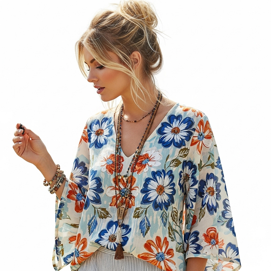 Women's Floral Print Top
