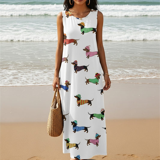 Women's Puppy Print Dress
